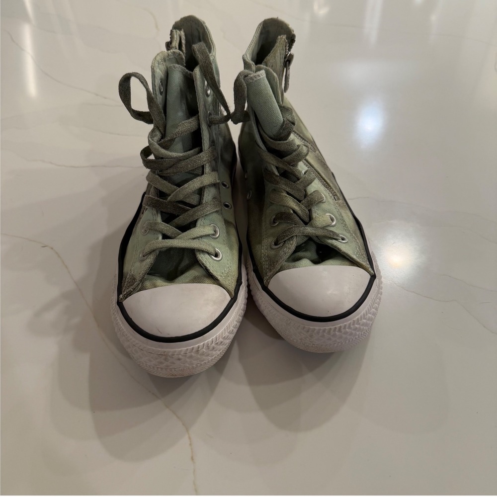 Converse Chuck Taylor All Star High Top Double Zip Sage Green Mens 6 Womens 8
